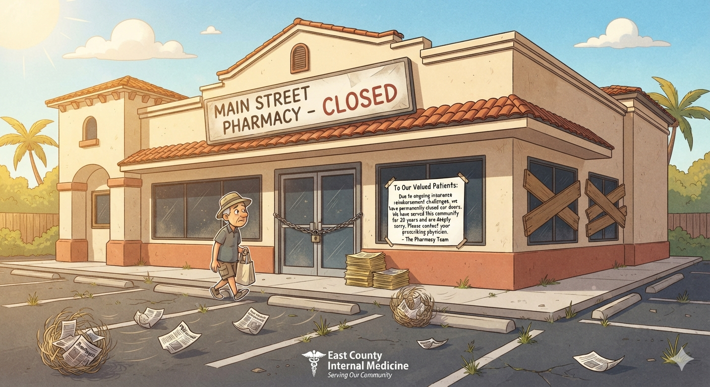 Shut down pharmacy